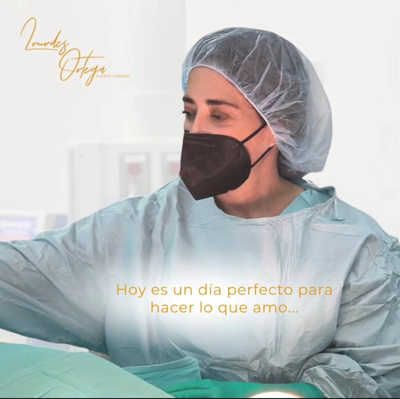 Dra. Lourdes Ortega en cirugía